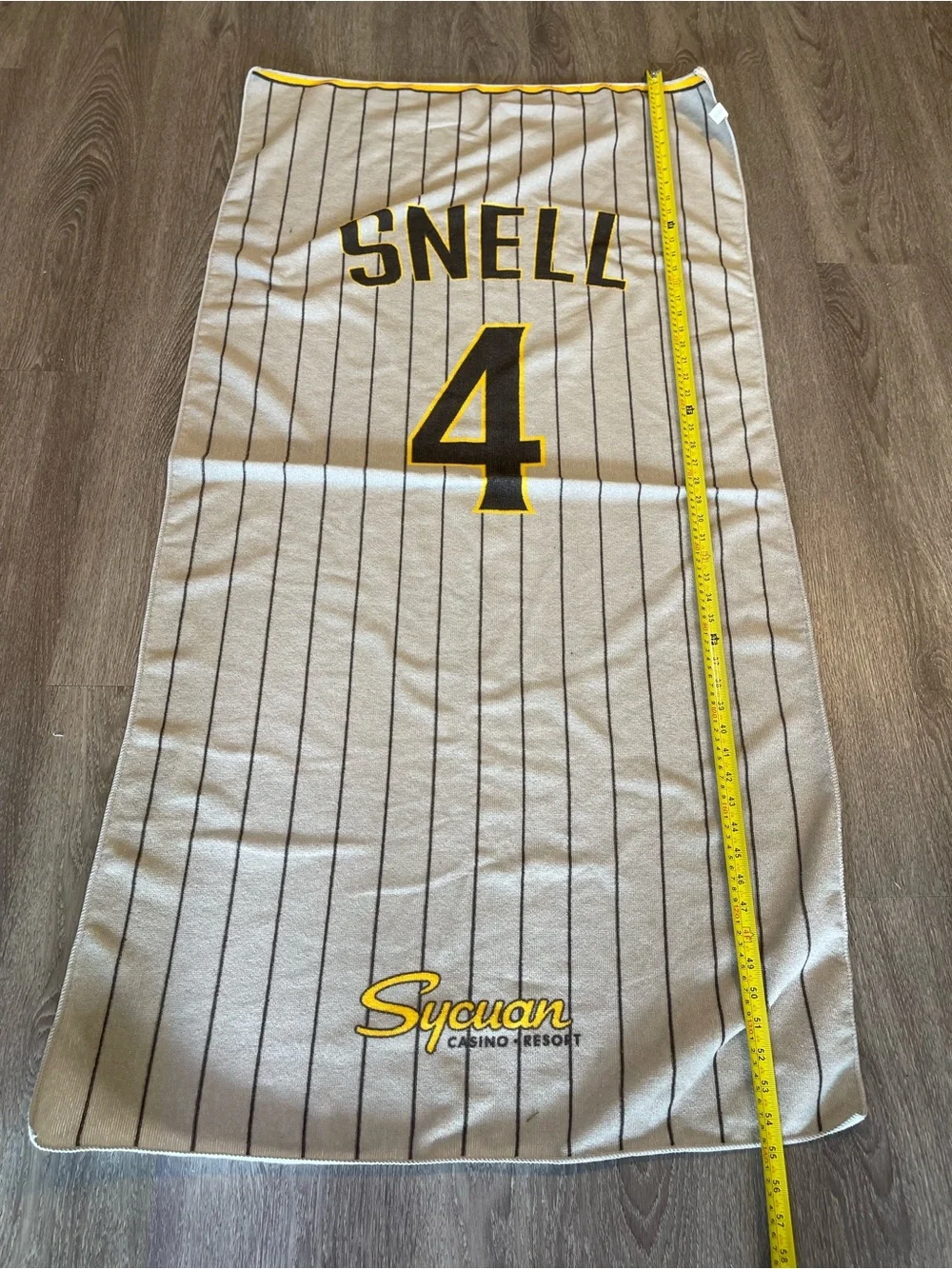 San Diego Padres MLB Blake Snell Towel Brown Gray